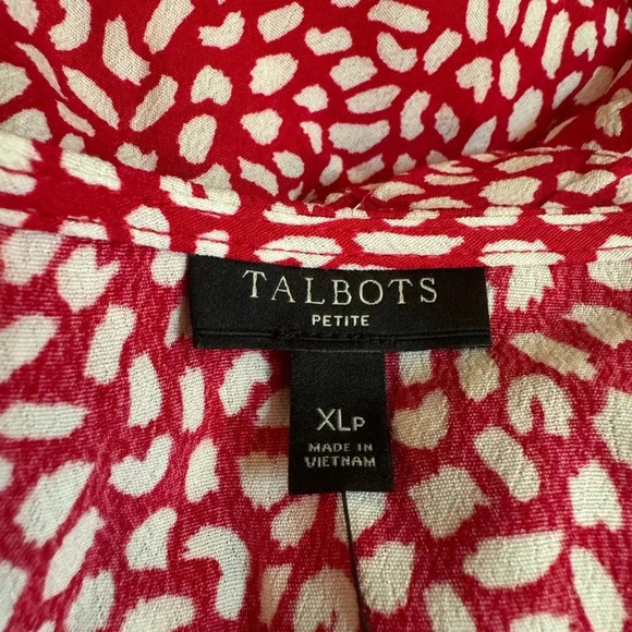 Talbots Long Sleeve Wrap Blouse - Picture 7 of 7